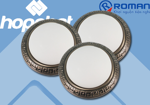 Đèn ốp trần kiểu cổ Roman ELT2004M:, Đèn ốp trần kiểu cổ ELT2004M: