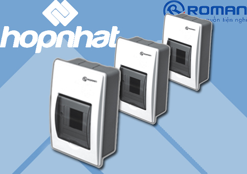Tủ Aptomat nhựa 2- 4P Roman RA4P, Tủ Aptomat nhựa 2- 4P Roman RA4P