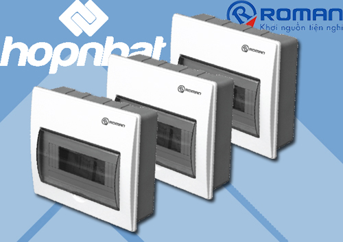 Tủ Aptomat nhựa 5P Roman RA5P, Tủ Aptomat nhựa 5P Roman RA5P