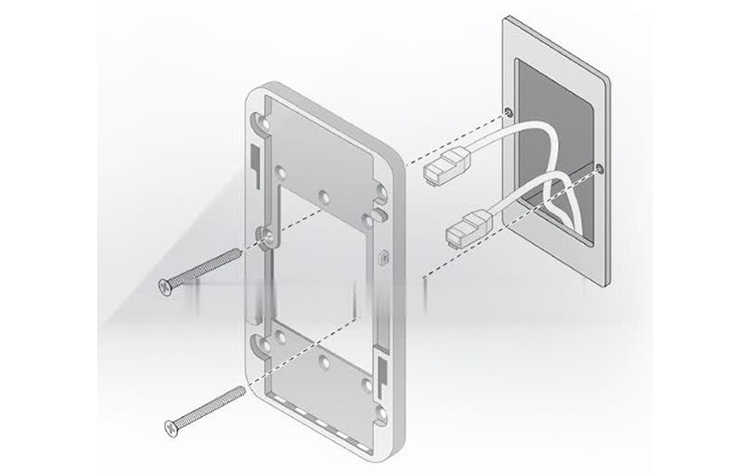 R3V58A, R3V58A AP-500H-MNT1 Kit with Single-gang Wall-box Mount Adapter for 500H Series AP chính hãng, giá cực tốt